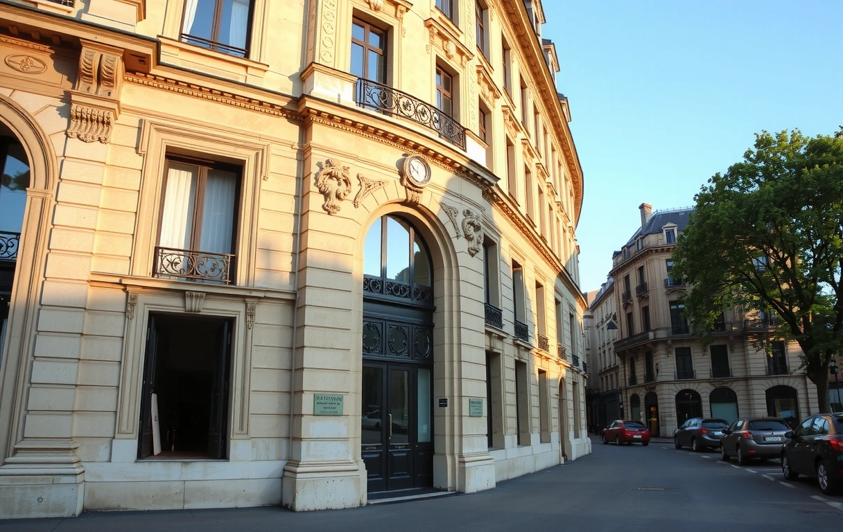 Haussmannian facade detail
