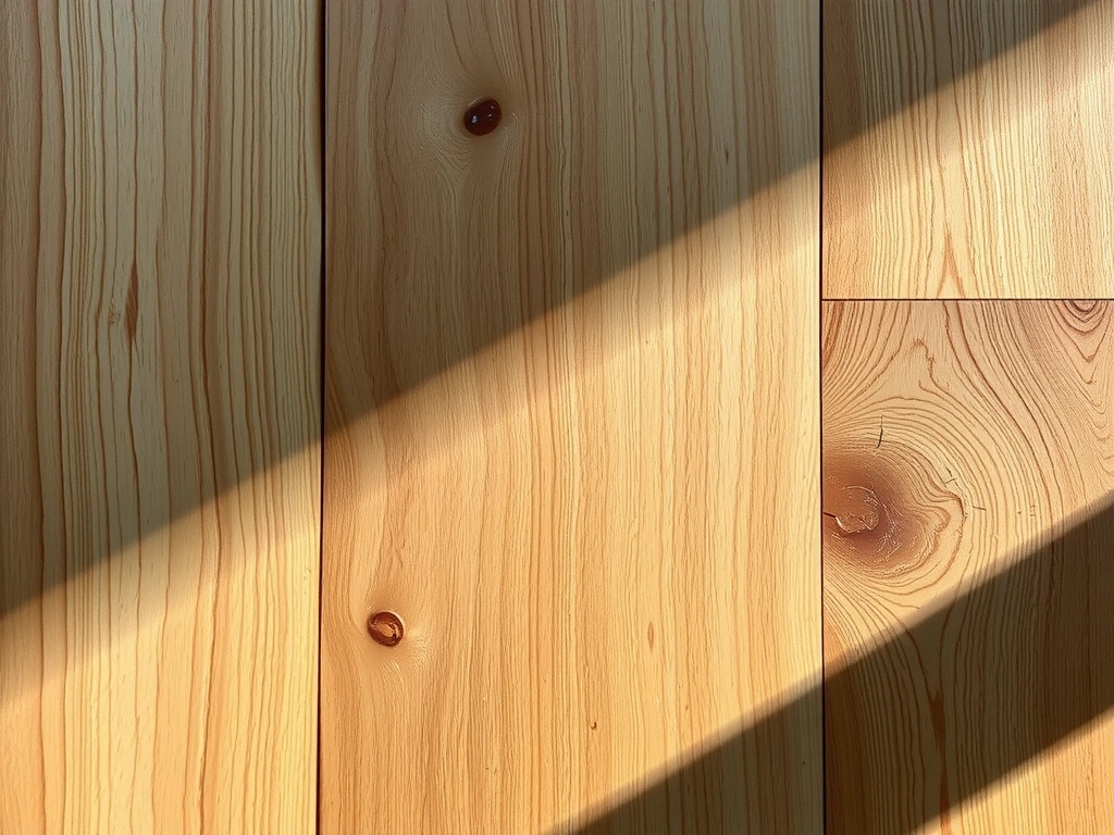 Air-dried oak timber plank.